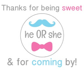 Gender Reveal Sticker - FREE download just click and enjoy