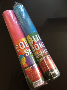 COLOUR SMOKE CANNON PINK OR BLUE 2 PACK