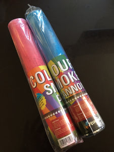 COLOUR SMOKE CANNON PINK OR BLUE 2 PACK