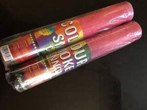 COLOUR SMOKE CANNON PINK OR BLUE 2 PACK