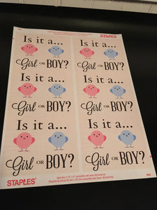 Gender Reveal Package (Smoke Grenade / Confetti Cannon / Labels)