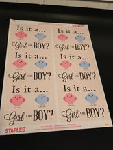 Gender Reveal Sticker - FREE download just click and enjoy