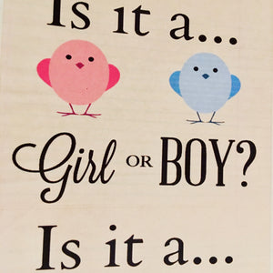 Gender Reveal Sticker - FREE download just click and enjoy