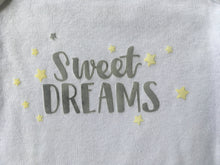 Sweet Dreams - Gerber brand onesie available in sizes from 0-24 months.