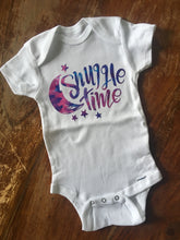 Snuggle Time - Gerber brand onesie available in sizes from 0-24 months.