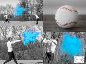 2 Gender Reveal Baseballs - Pink or Blue