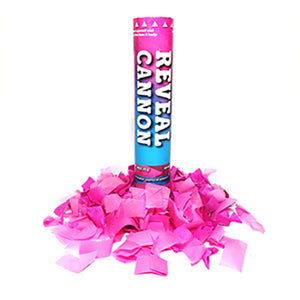 Pink or Blue Confetti Cannon with 20 Fun Cast Your Vote Cards